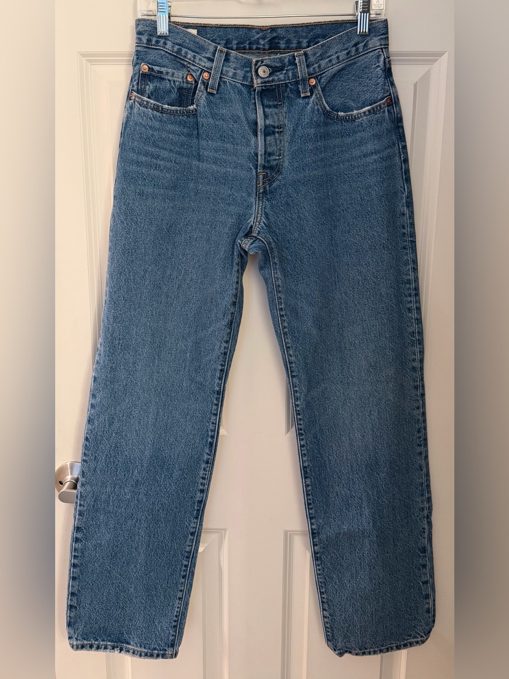 Levi’s Women’s 100% Cotton 501 Straight Leg Jeans, 26 x 32